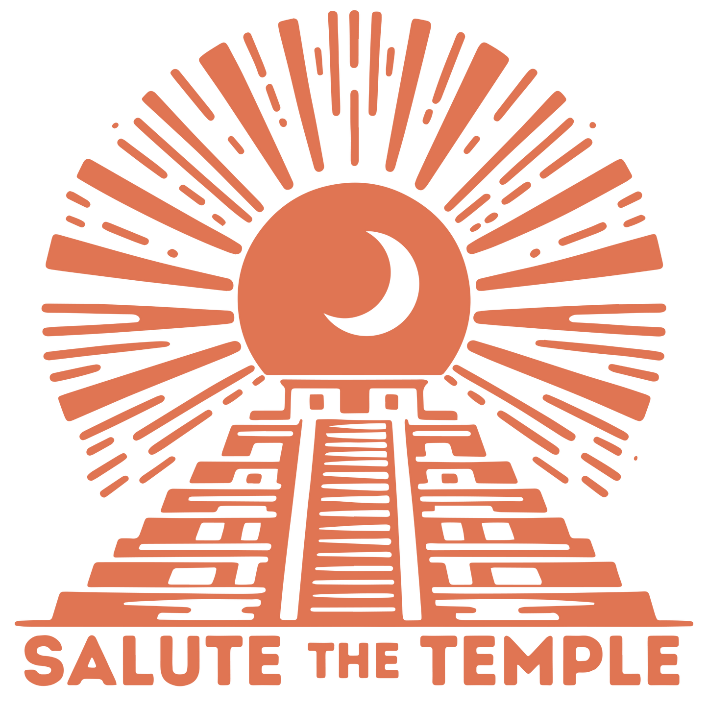 Salute the Temple T-Shirt Black - Organic Cotton, Made in the USA