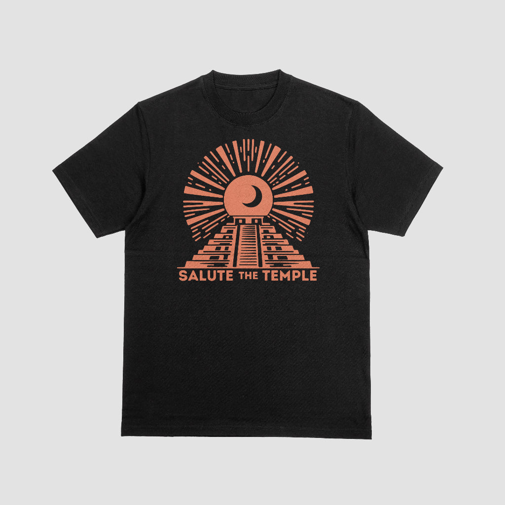 Salute the Temple T-Shirt Black - Organic Cotton, Made in the USA